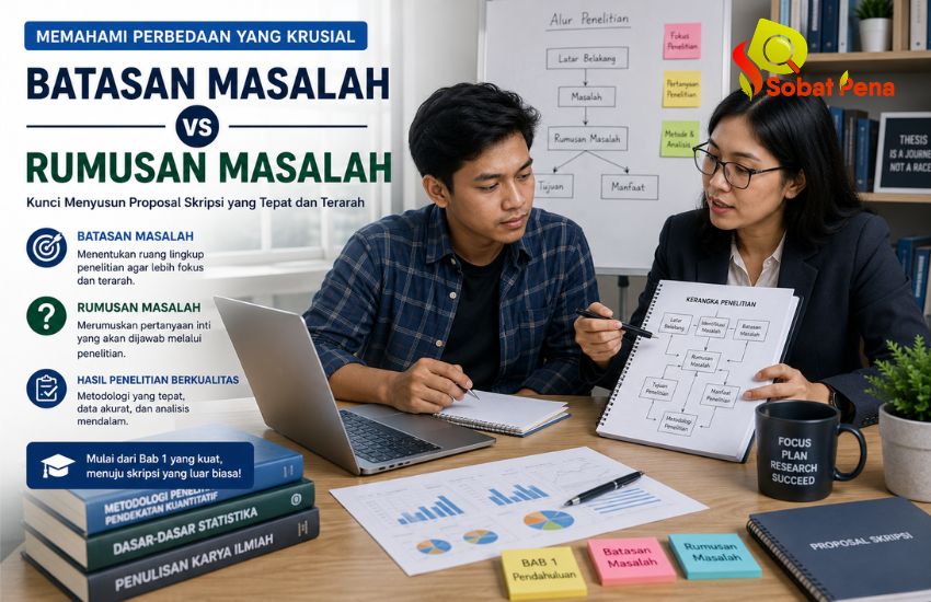 Sering Tertukar! Ini Bedanya Batasan & Rumusan Masalah