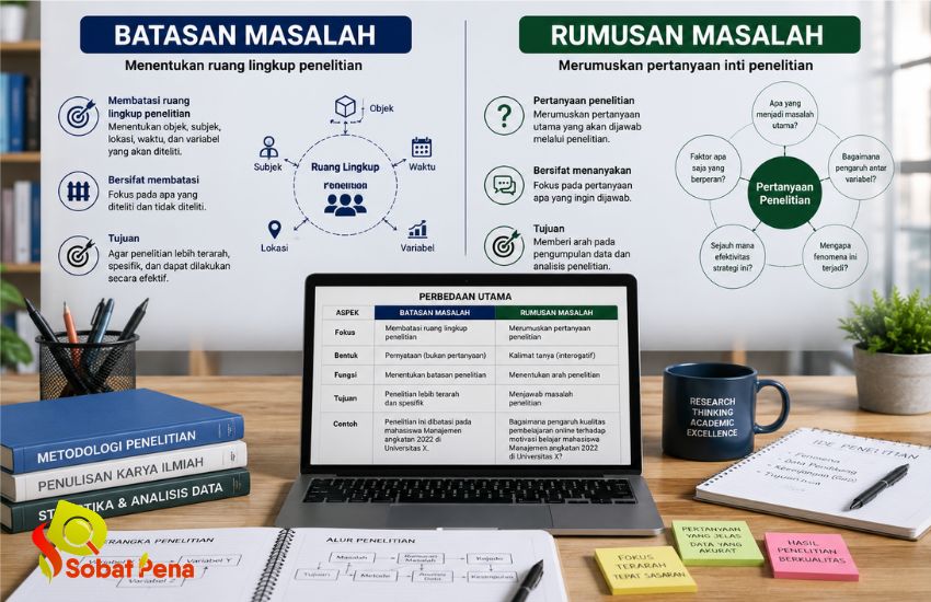 Sering Tertukar! Ini Bedanya Batasan & Rumusan Masalah